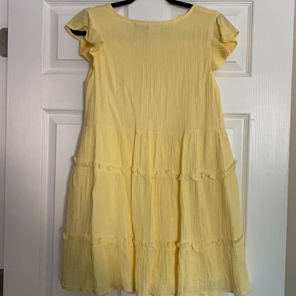 Rock n Rags Yellow Mini Dress Size Medium - Picture 3 of 3